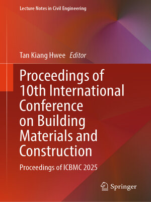 cover image of Proceedings of 10th International Conference on Building Materials and Construction